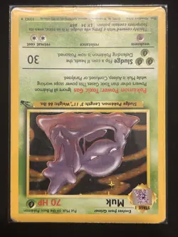 Pokemon Fossil Holo Rare Muk 13/62 Unlimited Edition PL/MP, English - Image 4