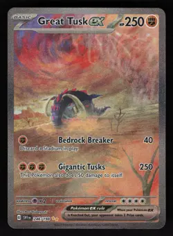 Great Tusk ex - 246/198 SV01: Scarlet & Violet Base Set SIR Pokemon TCG Card NM - Image 1