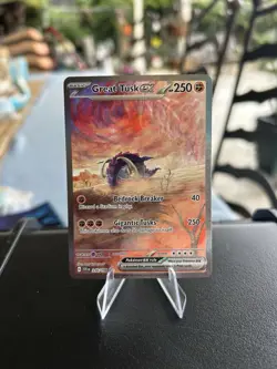 Pokemon TCG Card Great Tusk ex 246/198 SV01: Scarlet & Violet Base Set Holo NM - Image 1