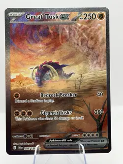 Pokemon TCG Card Great Tusk ex 246/198 SV01: Scarlet & Violet Base Set Holo NM - Image 1