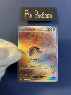 Great Tusk ex 246/198 Sv01: Scarlet & Violet Base Set Holo - Pokemon TCG - NM - Image 1