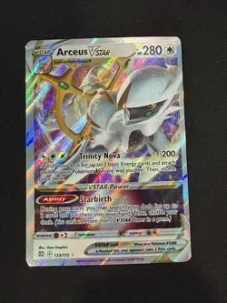 Arceus VSTAR 123/172 Brilliant Stars Ultra Rare Full Art Holo Pokemon Card NM/M - Image 1
