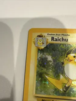 Pokemon Card Raichu 14/102 Base Set Unlimited Holo Rare - Image 5