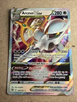 Pokemon TCG Arceus VSTAR Holo Ultra Rare Card 123/172 Brilliant Stars - Image 1