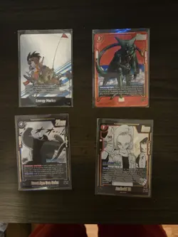 Dragon Ball Super Fusion World, Lots 4 Cards 1 Energi Market Goku, 1 CEL R* 2 SR - Image 1