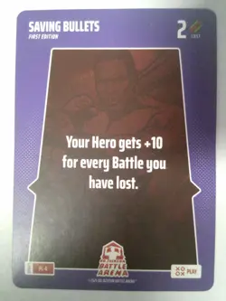 2025 Bo Jackson Battle Arena Alpha Update Play Card SSP #PL-6 Saving Bullets - Image 1