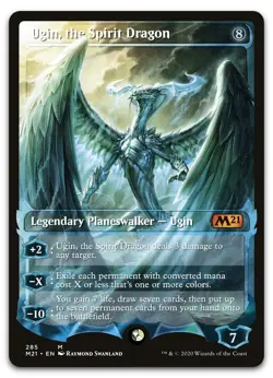 Ugin, the Spirit Dragon (Showcase) #285 (NM) Core Set 2021 M21 Magic MTG - Image 1