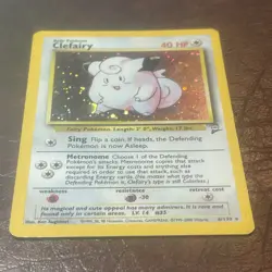 Clefairy 6/130 Base Set 2 Holo Rare 2000 WOTC Pokemon TCG - Image 2