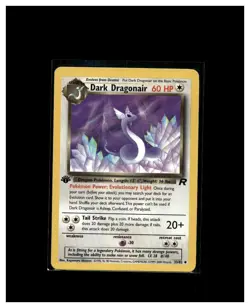 2000 Pokemon TCG Team Rocket #33/82 Dark Dragonair 1st Edition - Image 1