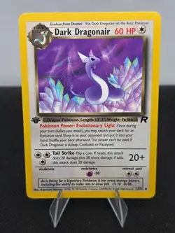 1st Edition Dark Dragonair 33/82 - Team Rocket Pokemon TCG - Image 1