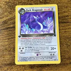 Dark Dragonair 1st Edition 33/82 Team Rocket Pokemon TCG Card Uncommon - Image 1