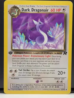Dark Dragonair 33/82 Team Rocket 1st Edition Pack Fresh MINT POKEMON TCG - Image 1