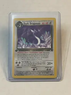 VTG Pokemon TCG Dark Dragonair 33/82 1st Edition Team Rocket Non-Holo WOTC LP - Image 1