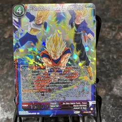SS Son Goku & SS Vegeta & SS Trunks United Foil Dragon Ball Super Card Game | NM - Image 1
