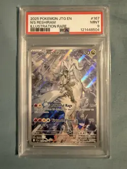 Pokemon TCG N's Reshiram 167/159 Journey Together Holo IR PSA 9 English - Image 1