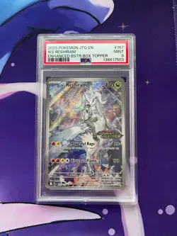 Pokemon N's Reshiram - (Journey Together Stamped) 167/159 Box Topper Promo PSA10 - Image 1