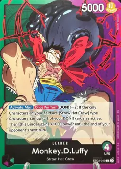 • Monkey.D.Luffy • EB02-010 Leader Anime 25th Collection One Piece TCG NM - Image 1