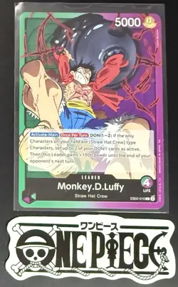 One Piece EB02-010 L Monkey.D.Luffy - English - Regular - TCG - NM/M - Image 1