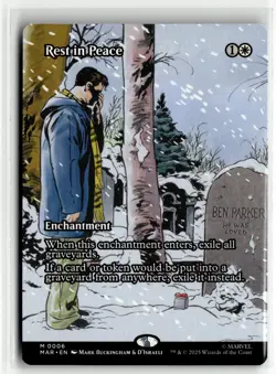 Rest In Peace 0006 Borderless Spider Man MTG Magic The Gathering Card NM - Image 1