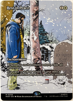 MTG Rest in Peace (Borderless) Marvel Universe Eternal-Legal 0006 NM - Image 1
