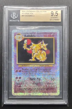 Pokemon Card Kadabra 49/110 Legendary Collection Reverse Holo 9.5 GEM MINT - Image 1