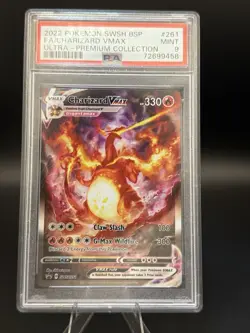 Charizard VMAX 2022 Promo SWSH261 Full Art Pokemon Card TCG 2022 PSA 9 MINT - Image 1