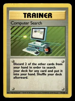 Computer Search 71/102 Rare Base Set Pokemon Card - 5 - Image 1