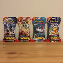 Pokemon TCG Surging Sparks Booster Pack Art Set Brand New Sealed & Unopened - Image 1
