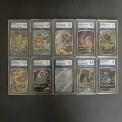 Pokemon Graded Bundle Of 10 CHR/AR - Image 1