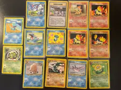 Lot de 14 cartes Pokemon FR - NEO GENESIS Played/GOOD - Image 1