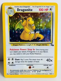 Dragonite -4/62 - 1999 Fossil Unlimited - WOTC - Holo Rare - Pokemon TCG - Image 1