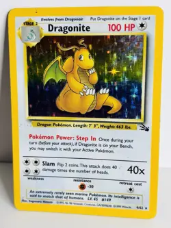 Dragonite -4/62 - 1999 Fossil Unlimited - WOTC - Holo Rare - Pokemon TCG - Image 2