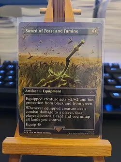 Magic The Gathering ACR 124 Sword Of Feast And Famine BORDERLESS NM - Image 1