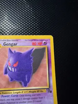 Pokemon TCG Gengar #20/62 Fossil Non-Holo Unlimited WOTC VTG 1999 - Image 3