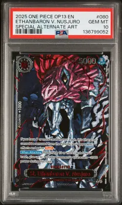 One Piece OP13 God Demon Pack Red Parallel Five Elders Eng Sequential PSA 10 SP - Image 1
