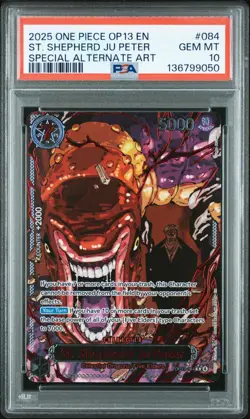One Piece OP13 God Demon Pack Red Parallel Five Elders Eng Sequential PSA 10 SP - Image 3
