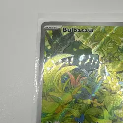 2023 Pokemon SV 151 MEW EN Bulbasaur #166/165 Full Art Illustration Rare - Image 4