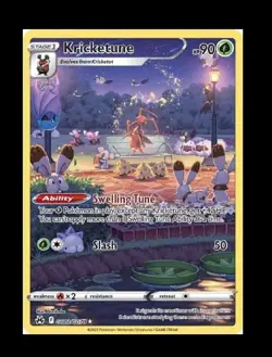 Pokemon TCG Kricketune Crown Zenith: Galarian Gallery Holo Rare Card GG02/GG70 - Image 2