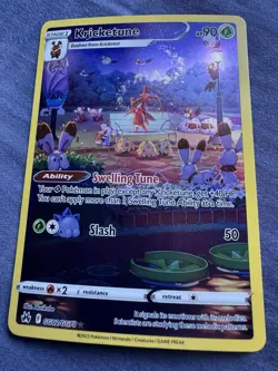 Pokemon TCG Kricketune Crown Zenith Galarian Gallery Holo Rare Card GG02/GG70 NM - Image 1