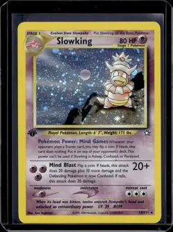 Pokemon Neo Genesis Slowking 1st Edition Holo 14/111 - Image 1