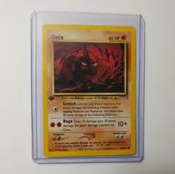 Vintage WOTC Pokemon TCG Onix Neo Genesis 69 Regular 1st Edition Common - Image 1