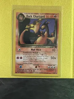 Pokemon Dark Charizard 21/82 Non-Holo Card Team Rockets Series MP/HP - Image 1