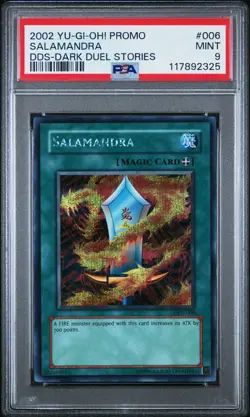 2002 Yu-Gi-Oh! Salamandra Dark Duel Stories DDS Secret Rare PSA 9 - Image 1