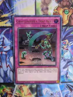 Yu-Gi-Oh x3 Gravedigger's Trap Hole MP21 - EN086 1st Edition NM - Image 4