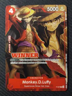 One Piece Card Game - Monkey.D.Luffy P-007 (Winner Tournament Pack Vol. 1) EN - Image 1