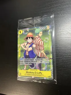 One Piece CCG Monkey.D.Luffy OP10-111 Set Sail Event Promo Card Factory Sealed - Image 1