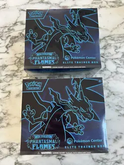 Pokemon Center Elite Trainer Box ETB Phantasmal Flames Factory Sealed NEW X2 - Image 1