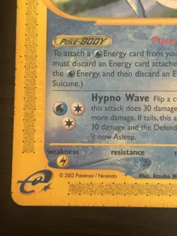 2002 Pokemon TCG Black Star Promo #53 Suicune Pokemon 4Ever Movie Promo LP/MP - Image 5