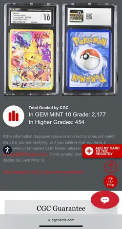 2023 Pokemon Crown Zenith Pikachu 160/159 Secret Rare Holo CGC 10 GEM MINT - Image 2