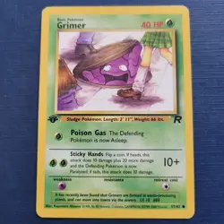 Pokemon Grimer 57/82 1st Edition Team Rocket Regular Mod Played *FREE SHIPPING* - Image 1